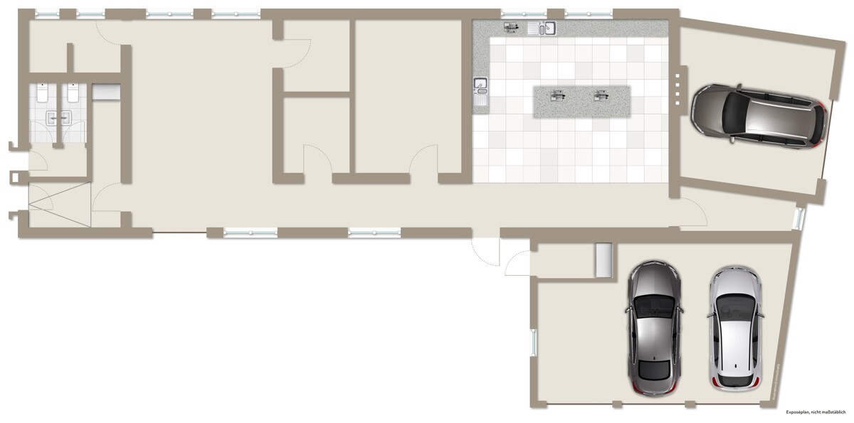 Grundriss Metzgereibetrieb