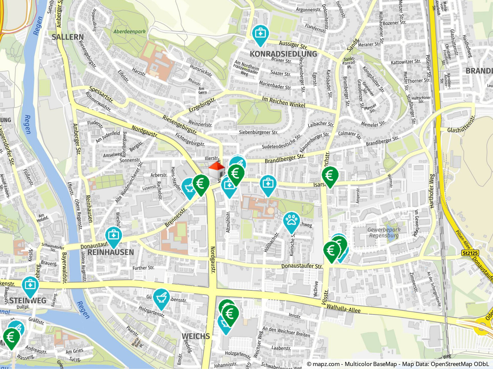 Geolyzer Kartenausschnitt